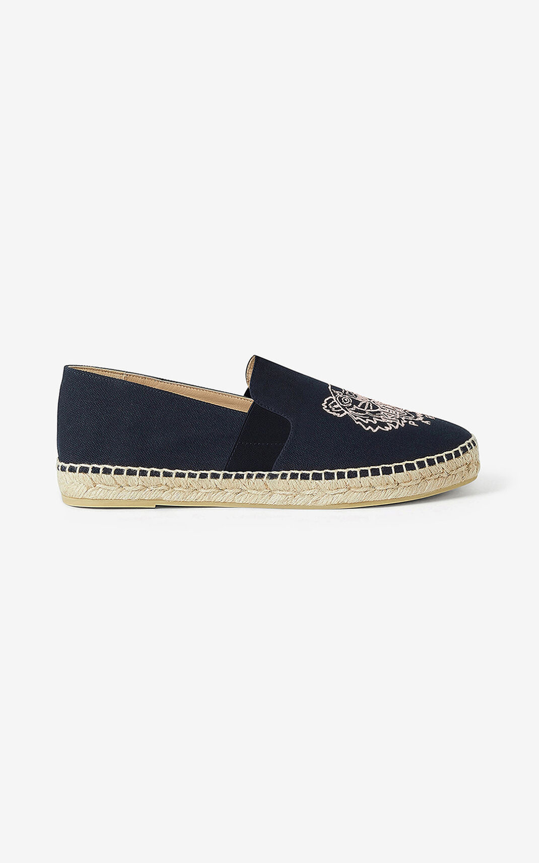 Espadrille Kenzo Femme Tiger elasticated Toile Bleu BPTKW-9152